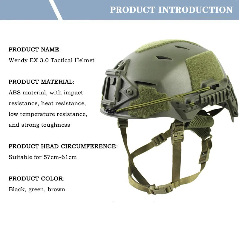 Casco táctico con ventilación superior y sistema de aire