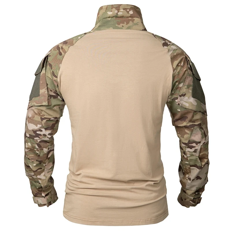 Camiseta táctica manga larga cremallera algodón camuflaje - imagen 5