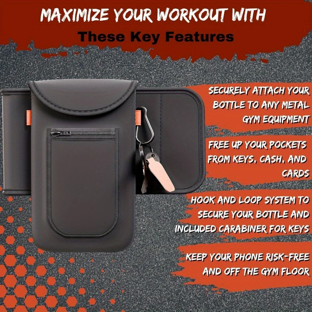 Funda porta botella magnética de neopreno con bolsillo móvil - imagen 4