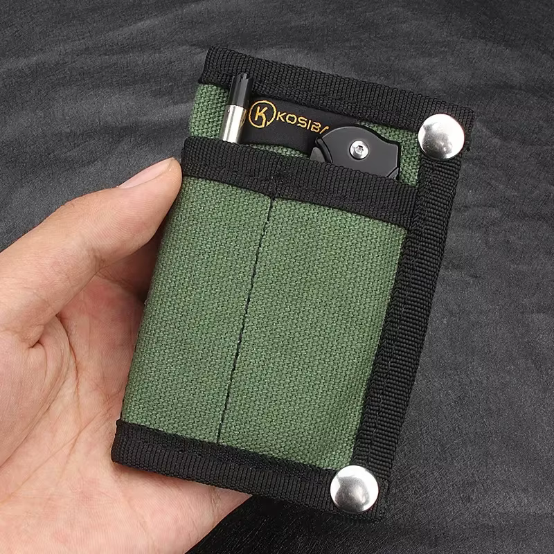 Bolsa táctica EDC de nailon MOLLE organizador para tarjetas y cartera - imagen 5
