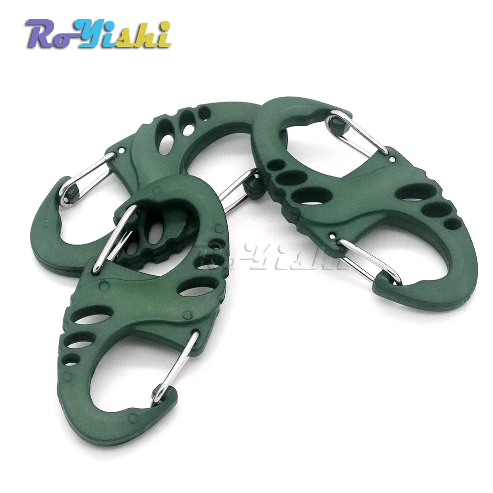 Pack 12 clips mosquetón S para pulsera paracord supervivencia - imagen 5