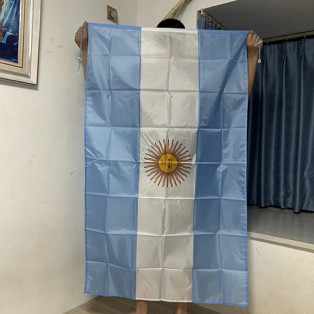 Bandera de Argentina tipo chal en poliéster resistente para exterior - imagen 5