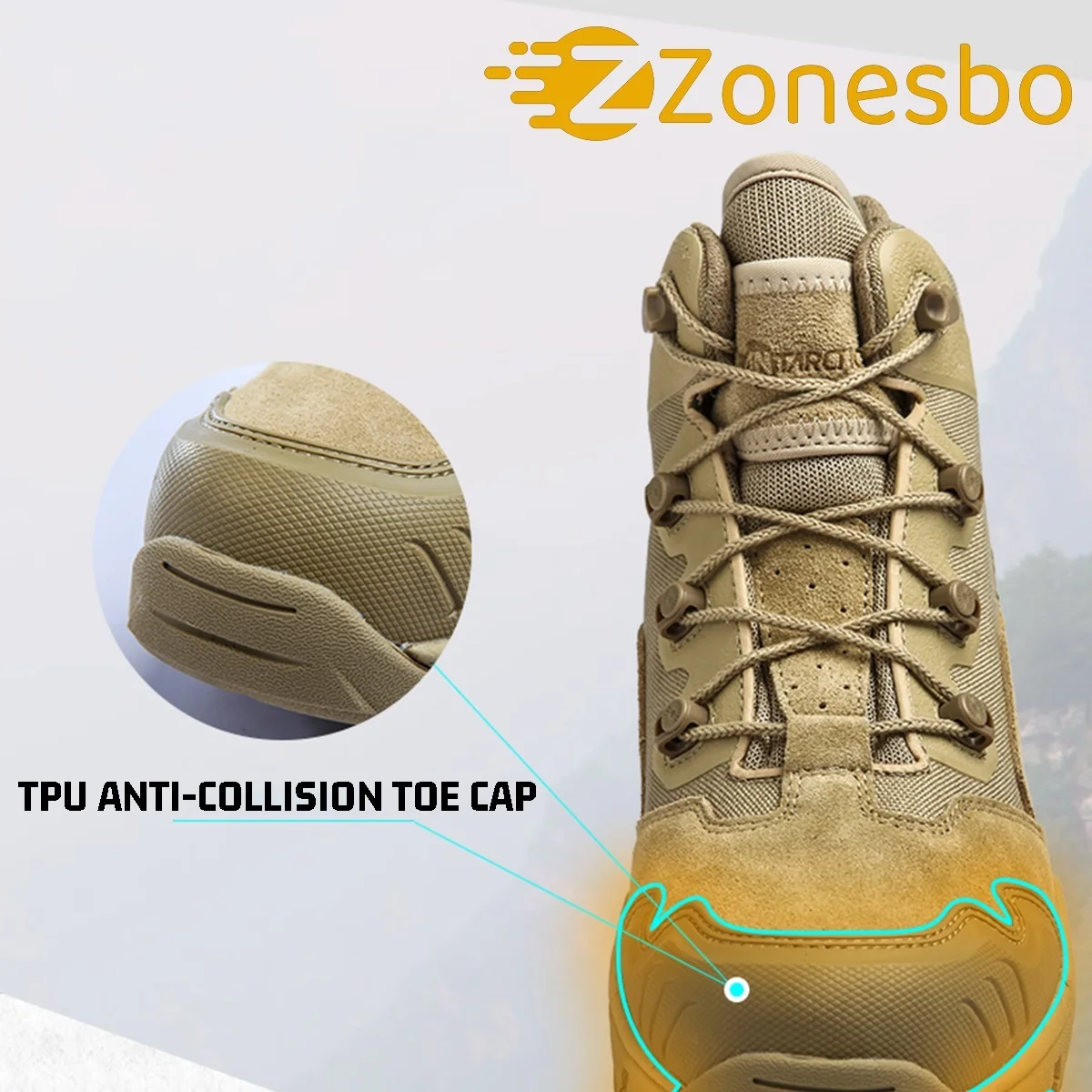 Botas tácticas de combate tobillo antideslizantes ligeras - imagen 4