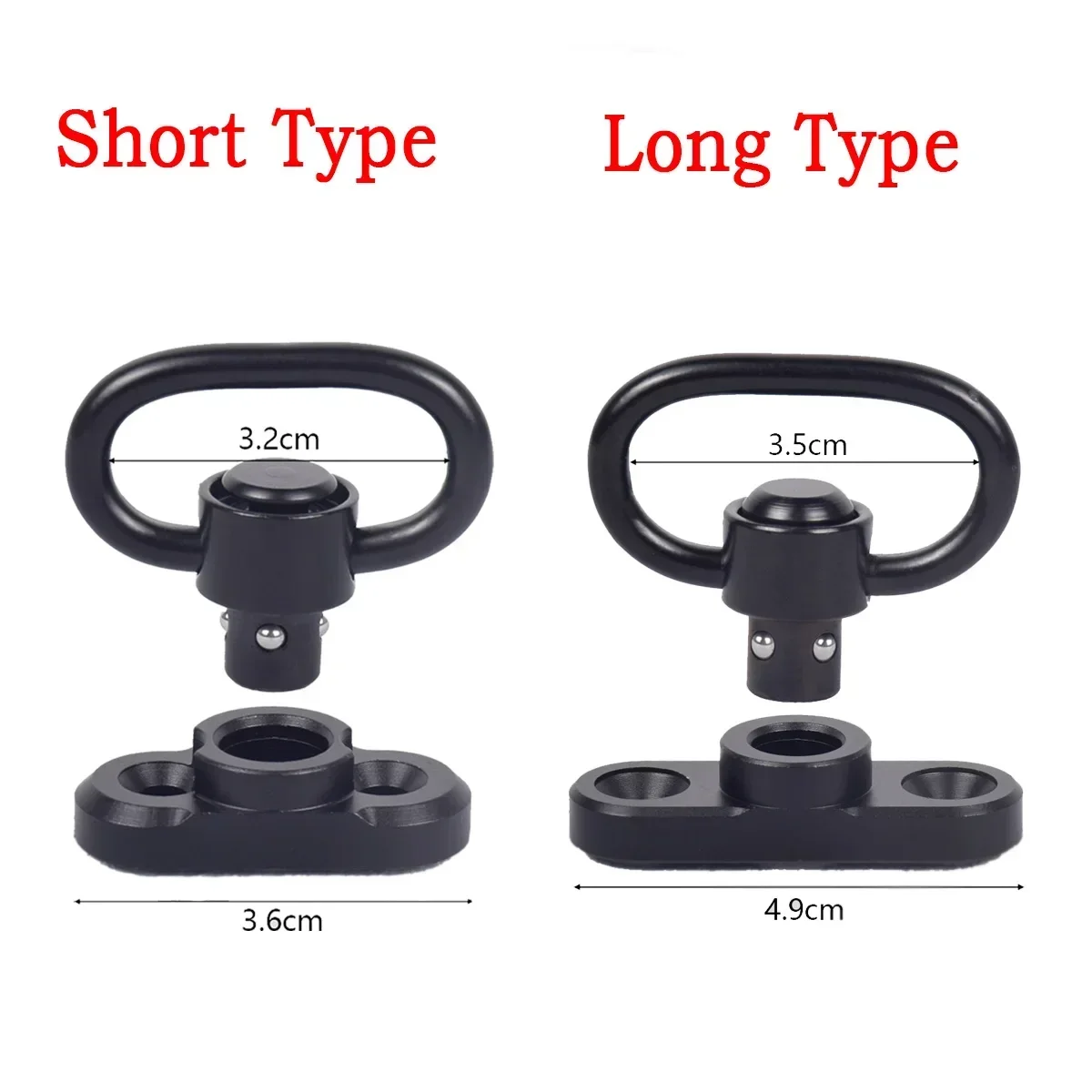 Anillas tácticas RSA M-LOK QD para riel Picatinny 20mm