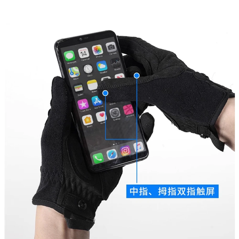 Guantes tácticos ultrafinos con pantalla táctil y protección antiimpacto - imagen 4