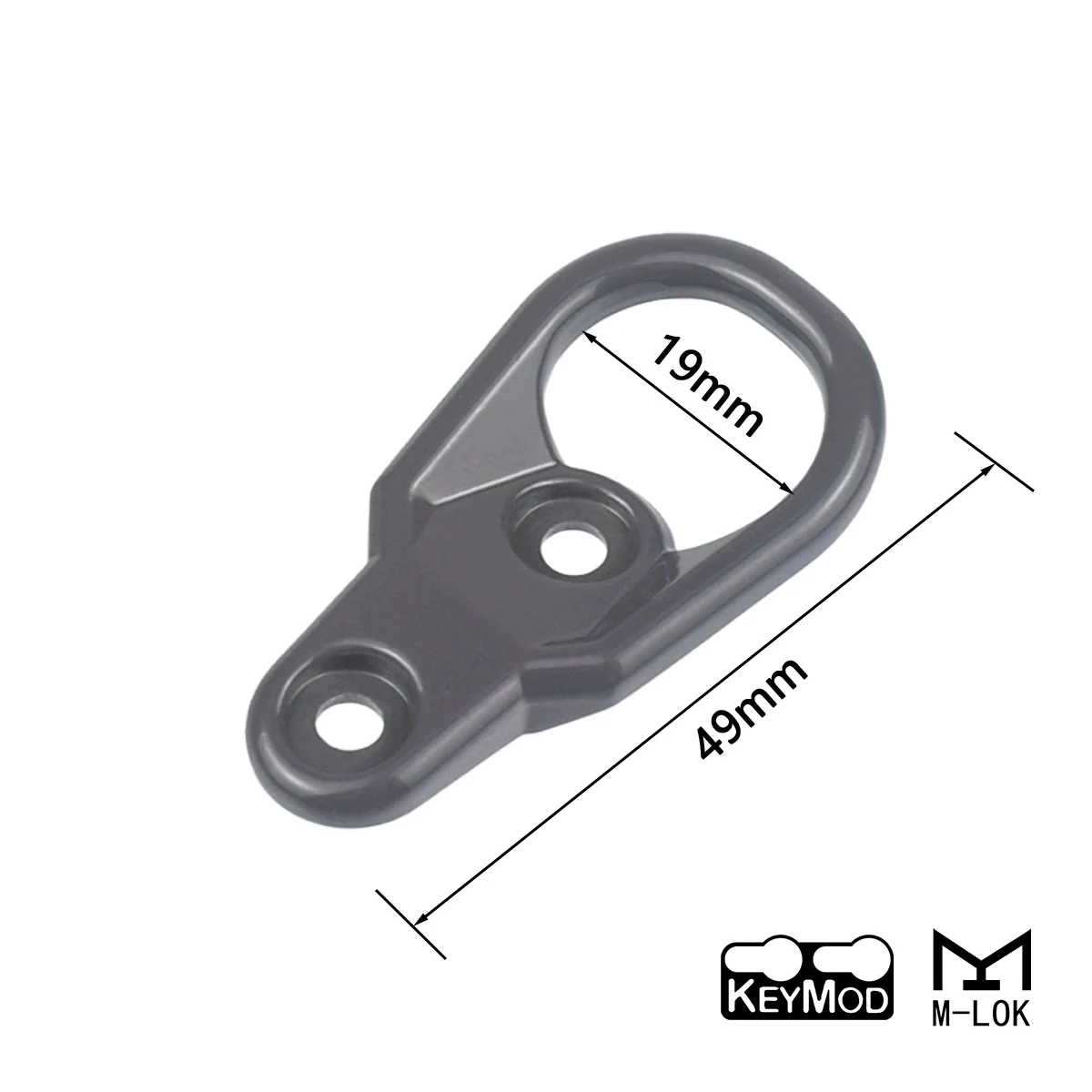 RSA GBB soporte táctico giratorio KeyMod para correa M-LOK - imagen 2
