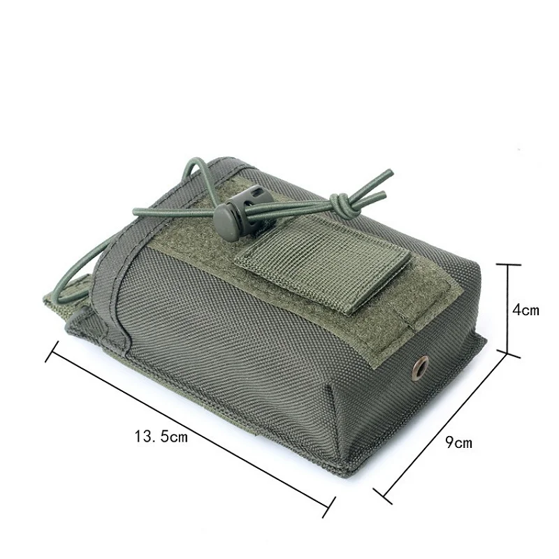 Funda MOLLE para radio walkie-talkie en nailon – Exterior táctico