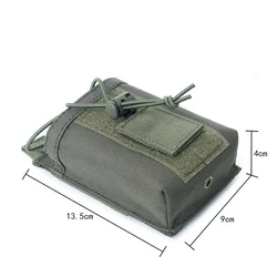Funda MOLLE para radio walkie-talkie en nailon – Exterior táctico