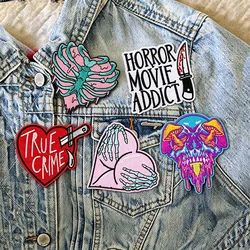 Parche bordado termoadhesivo calavera punk terror para chaqueta