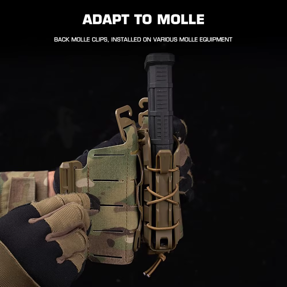 Bolsa táctica MOLLE para revistas con liberación rápida 9mm/5,56 - imagen 2