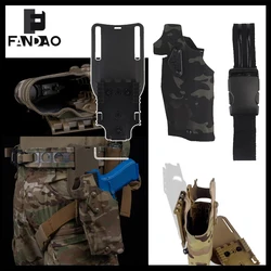 Funda táctica Glock G17/19 ALS zurda de extracción rápida con X300
