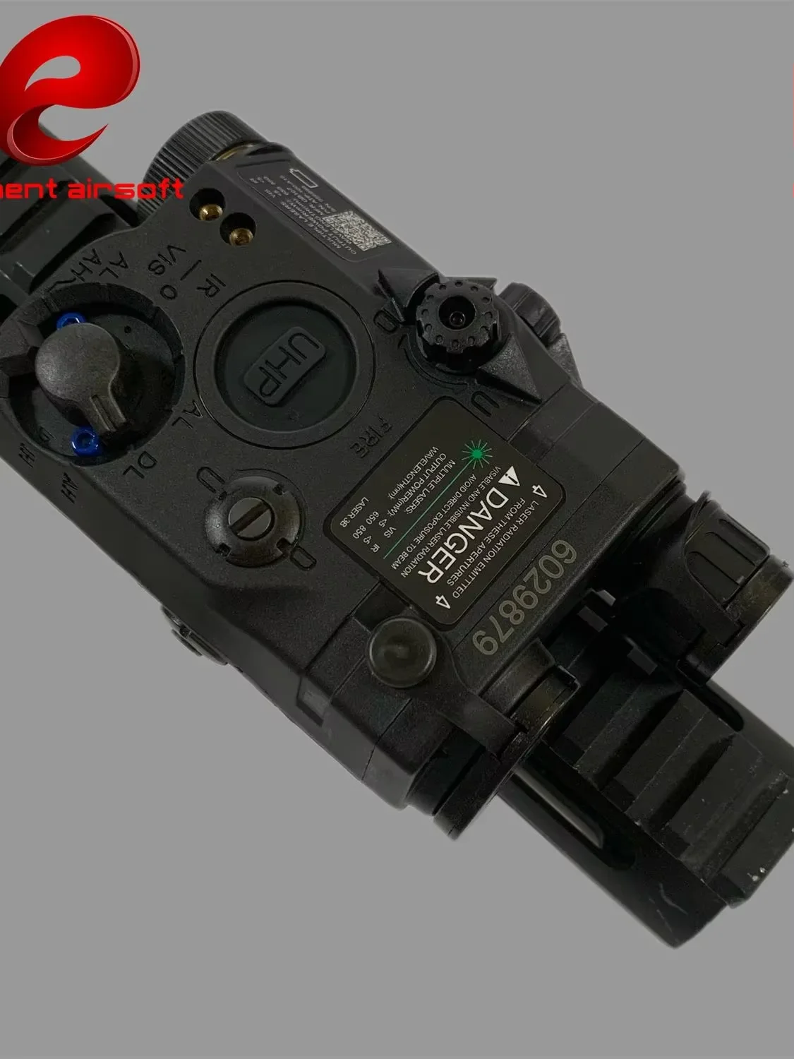 Linterna táctica Airsoft PEQ-15 con láser IR, punto rojo y LED estrobo - imagen 5