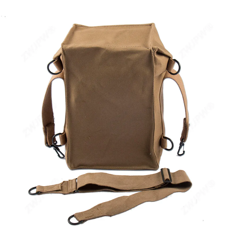Bolso táctico cruzado de lona vintage WWII, reproducción militar - imagen 3