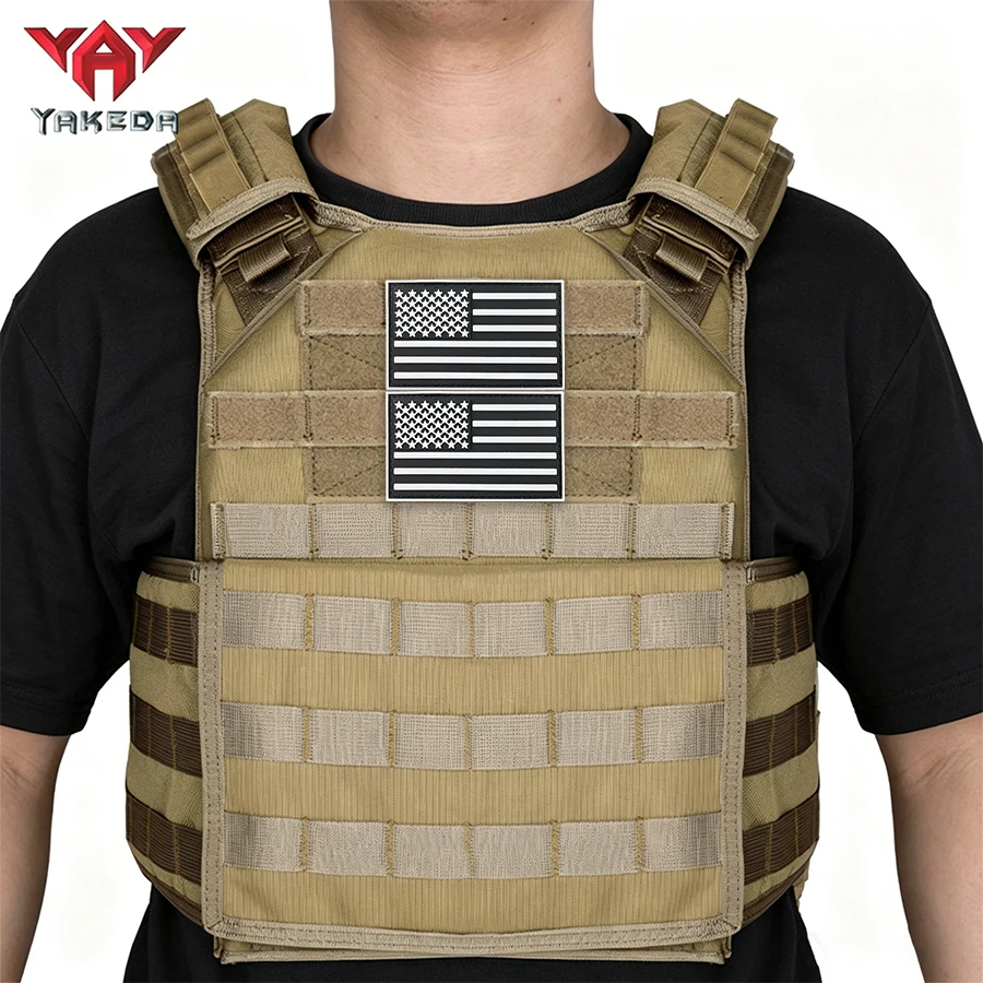 YAKEDA chaleco táctico MOLLE ligero transpirable, personalizable - imagen 5