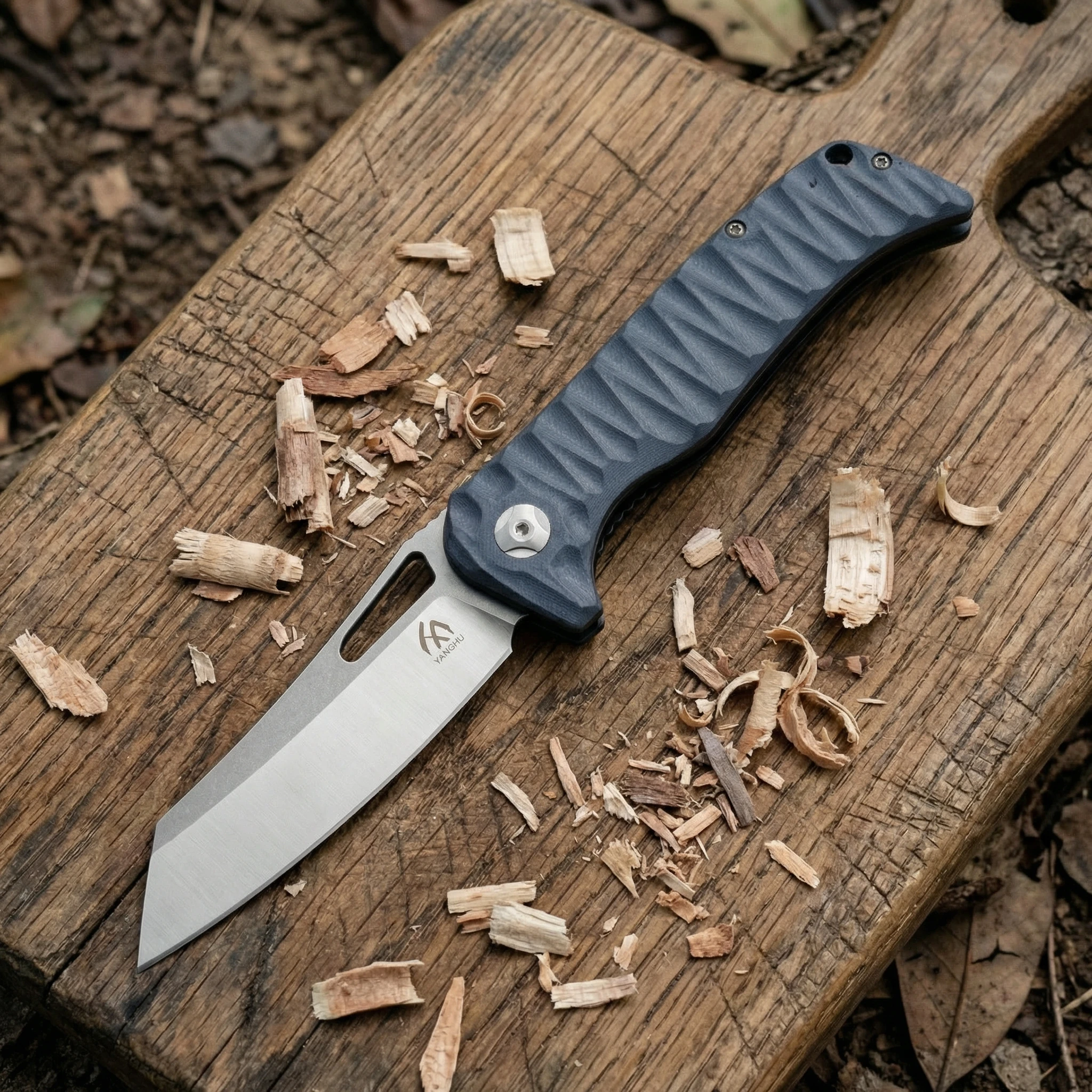 Cuchillo plegable exterior emergencia para senderismo y camping - imagen 2