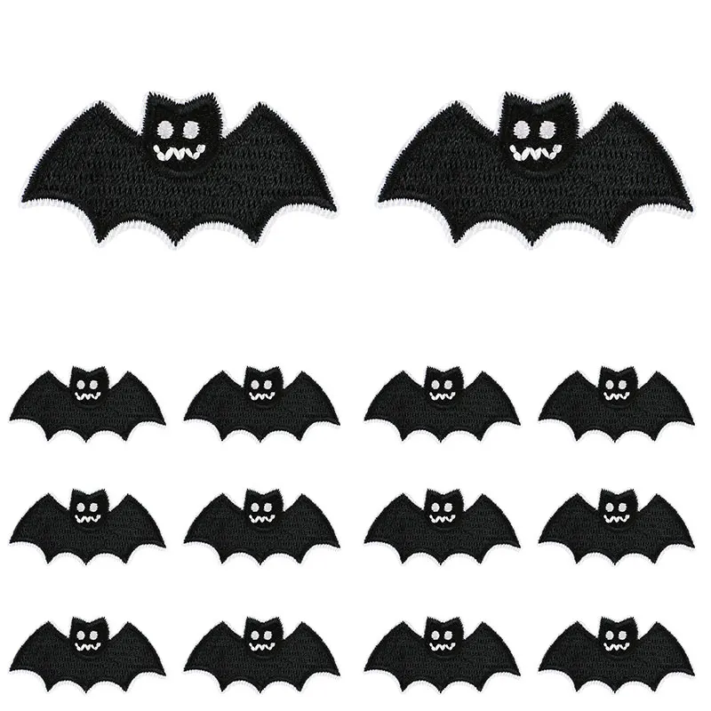 Parche termoadhesivo bordado murciélago calabaza – Halloween para coser o planchar - imagen 2