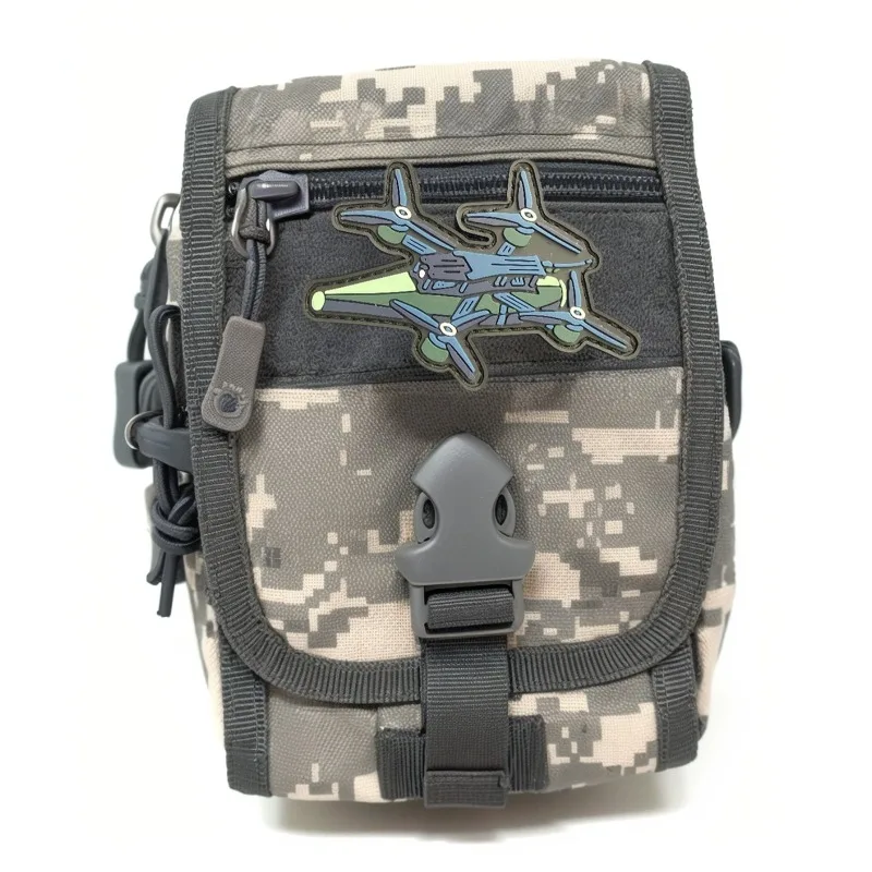 Parche táctico militar PVC velcro – diseño dron para chaleco y mochila - imagen 2