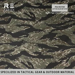 Tiger Stripe camuflaje negro ripstop duradera para táctico aire libre