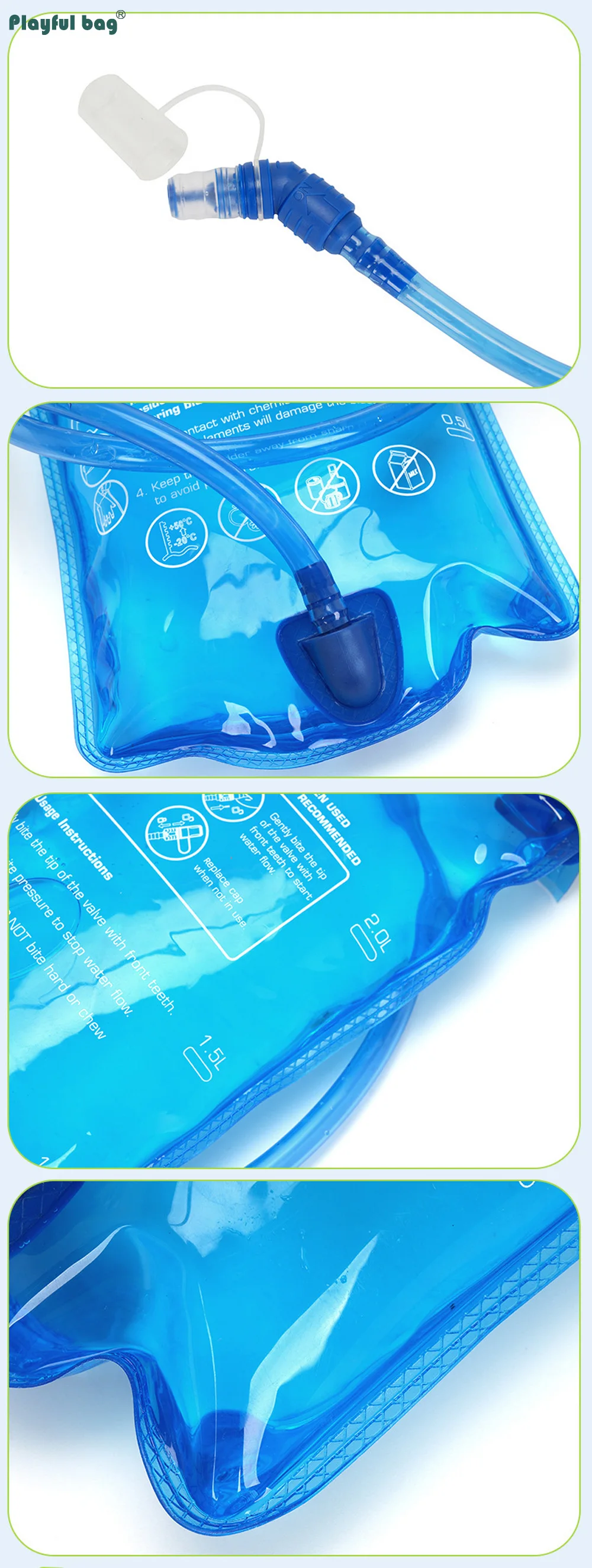 Bolsa de hidratación de 3 L para ciclismo y senderismo