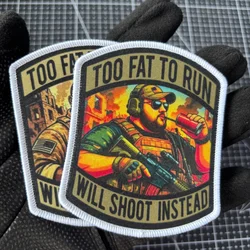 Parche táctico velcro espalda con insignia de soldado para uniforme