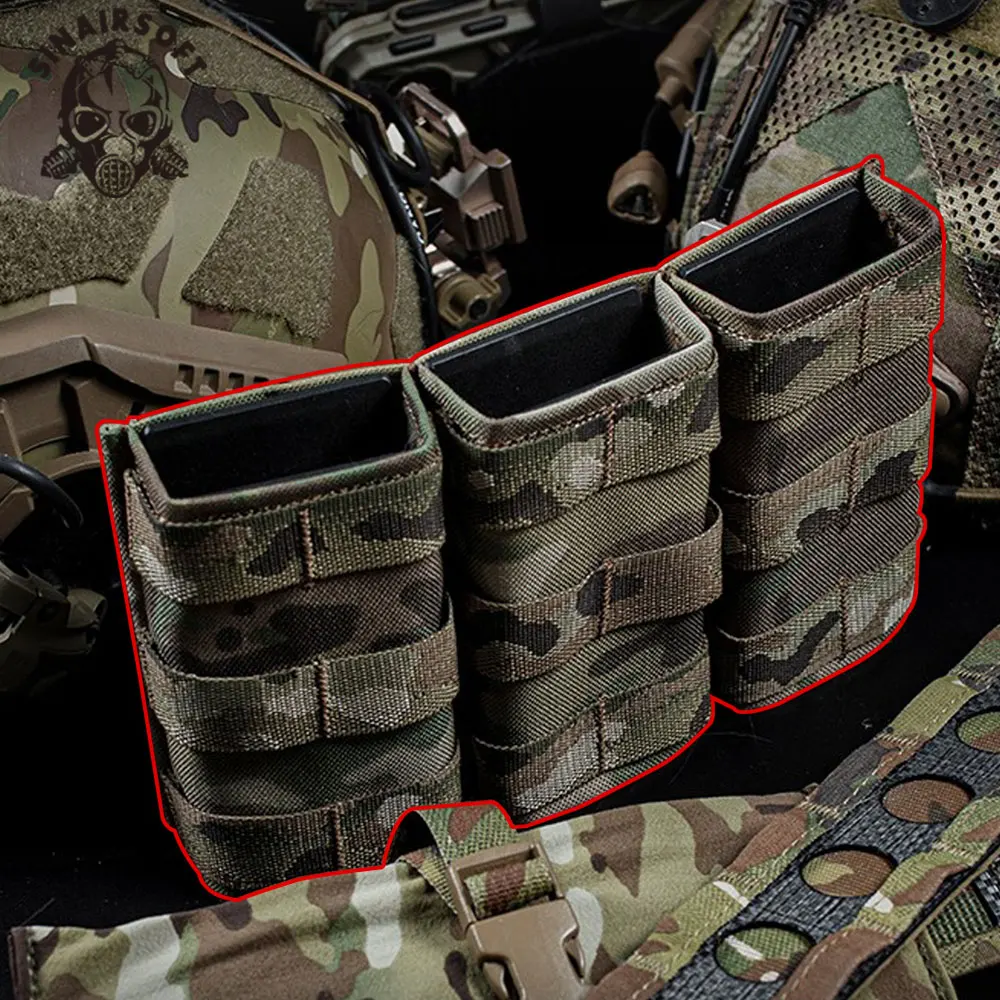 Vista frontal de la funda triple SINAIRSOFT