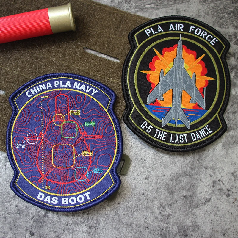 Parche bordado táctico Wild Weasel F-16 – para ropa y bolsas