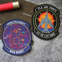 Parche bordado táctico Wild Weasel F-16 – para ropa y bolsas
