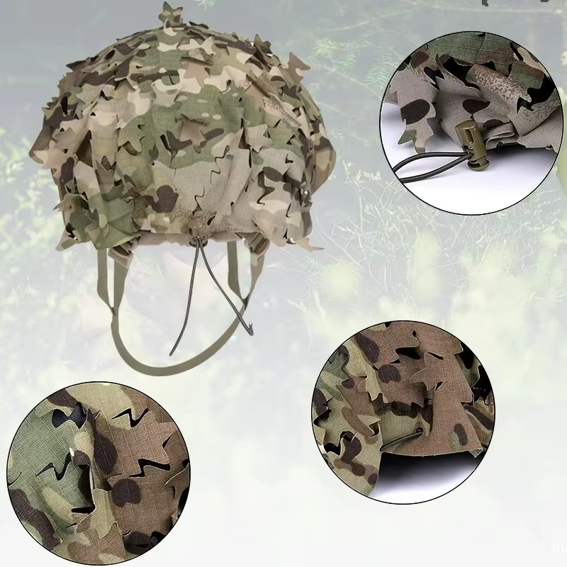 Cubierta táctica para casco de malla transpirable con ajuste rápido - imagen 3