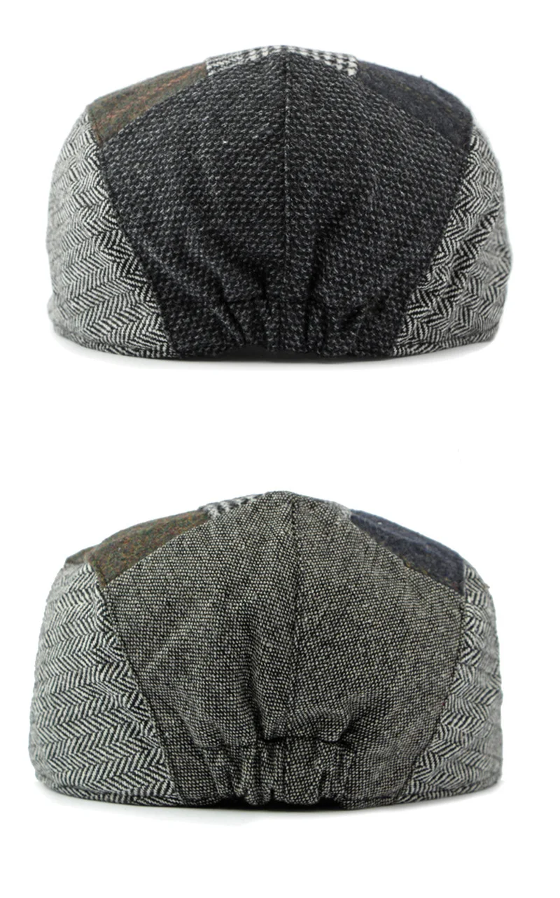 Gorra plana de twill espiga vista desde不同角度