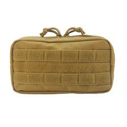 Bolsa táctica MOLLE de mano con velcro, EDC para uso diario