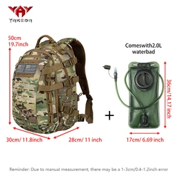 YAKEDA Mochila táctica para hidratación compatible con bolsa de agua