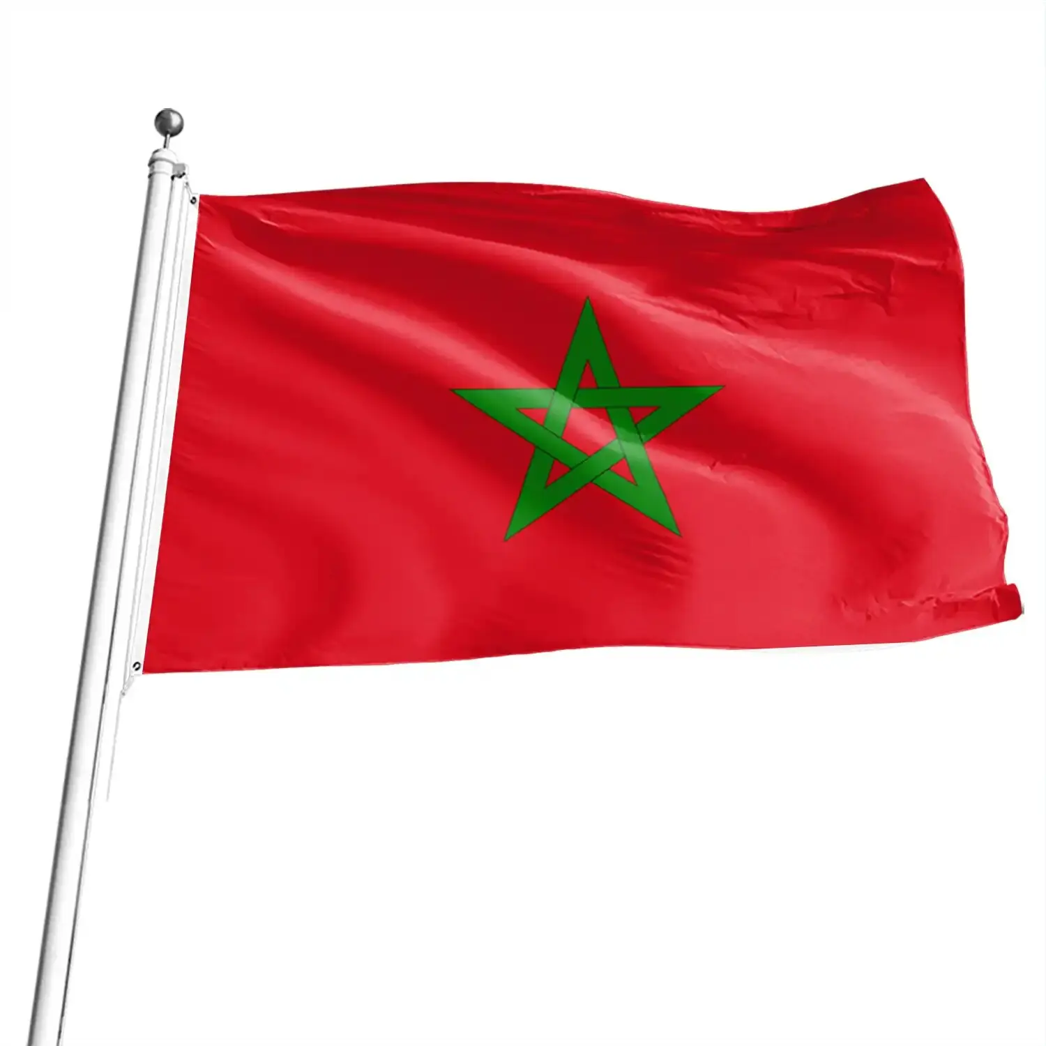 Bandera de Marruecos poliéster para exterior e interior – Nacional - imagen 3