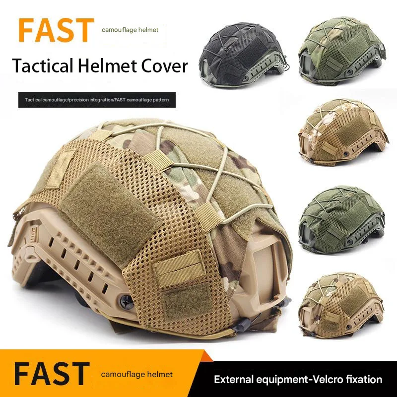 Funda táctica casco FAST MH PJ/BJ con rejilla ventilada airsoft - imagen 4