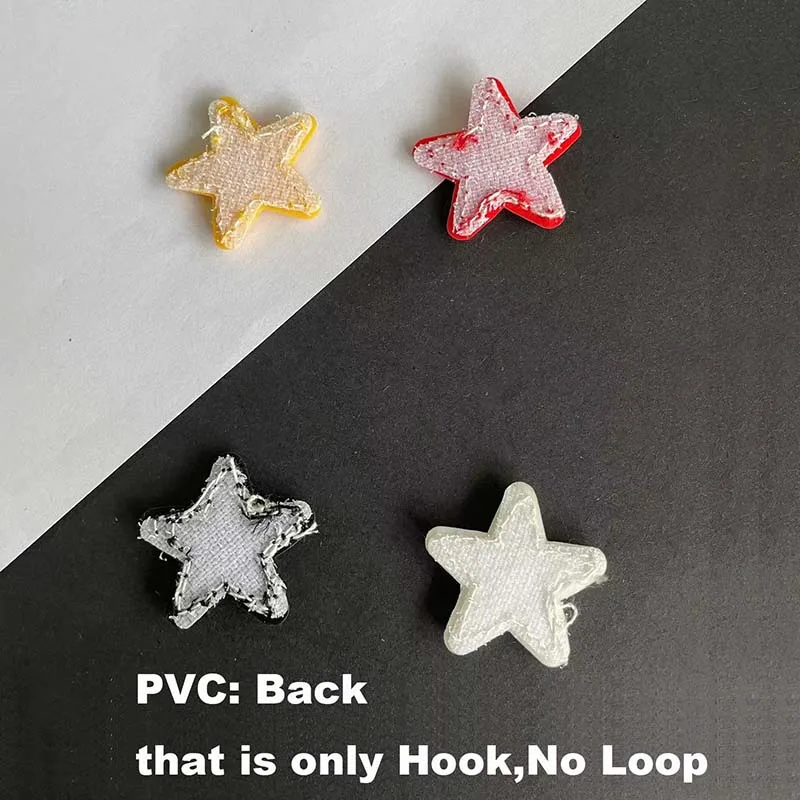 Parche militar estrella pequeña PVC gancho para mochilas y ropa - imagen 2