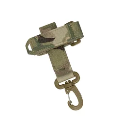 Mosquetón molle con gancho para guantes tácticos, cuerda y llavero