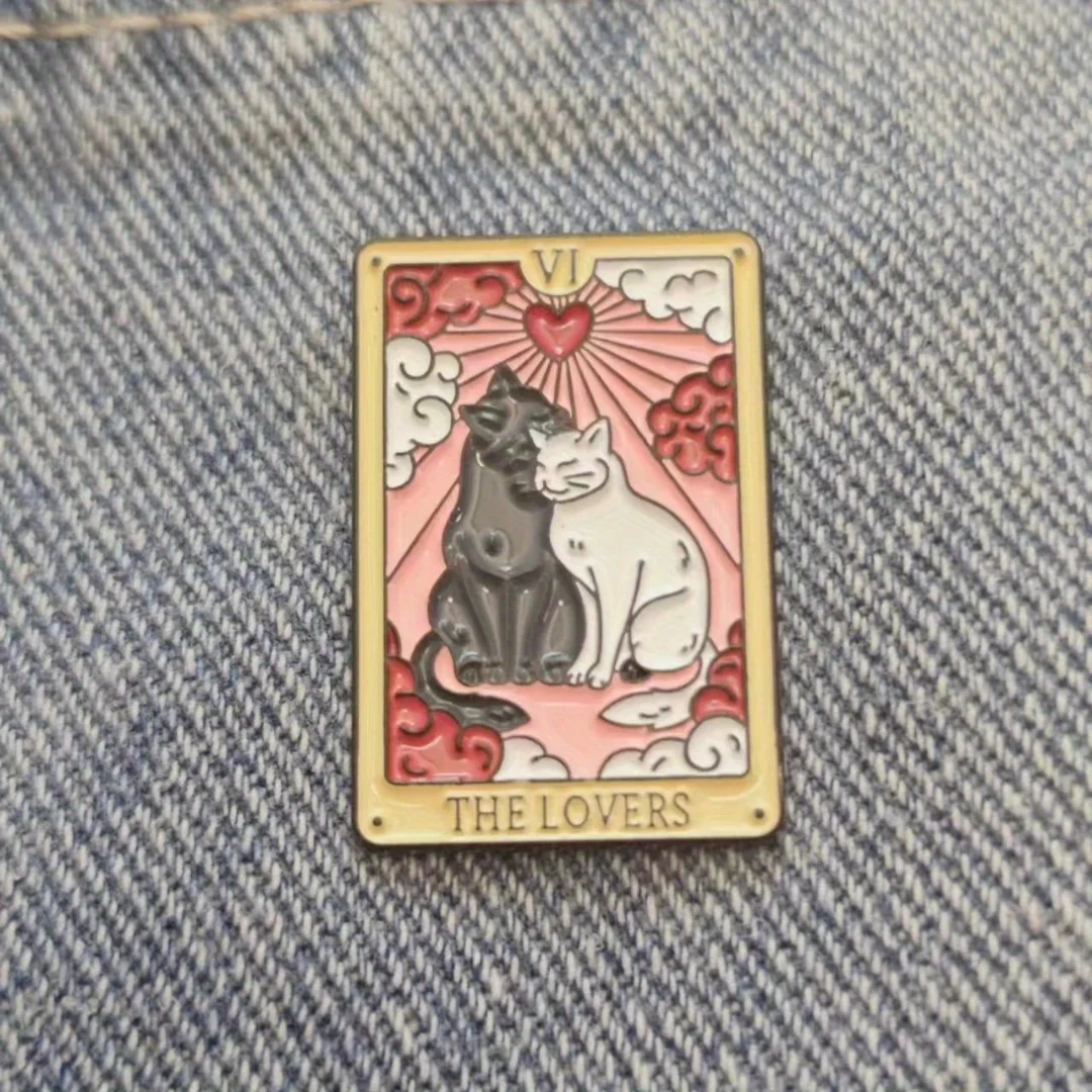 Gato de dibujos animados, pin infantil