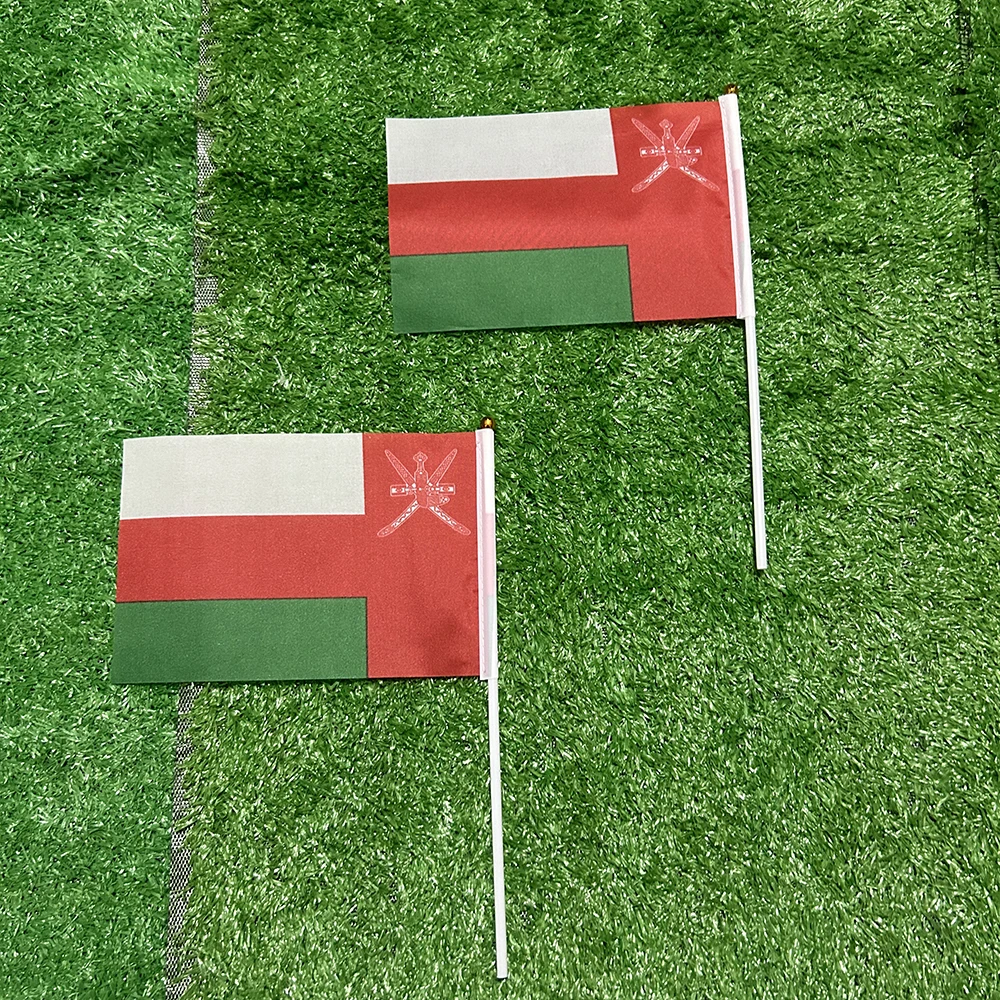 Bandera nacional de Omán de poliéster para mano y decoración - imagen 2