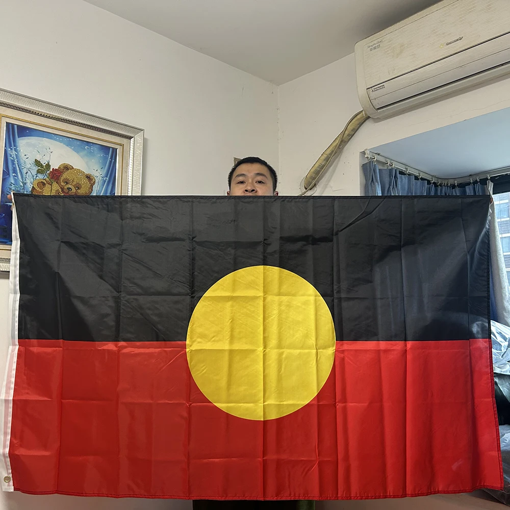Bandera aborigen australiana colgante 90x150cm