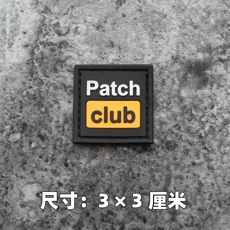 Patch PVC con velcro trasero