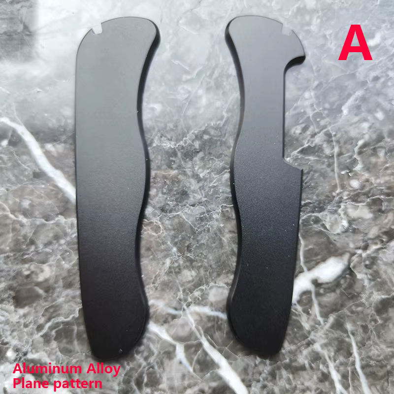 Escamas de aluminio negro para cuchillo suizo