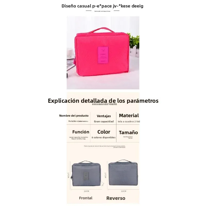 Bolsa de viaje táctica organizadora impermeable para cosméticos - imagen 4
