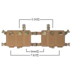 Panel de Pecho Táctico MOLLE modular para Caza y Senderismo exterior