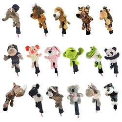 Funda protectora de golf de felpa estilo animal antifricción cabeza