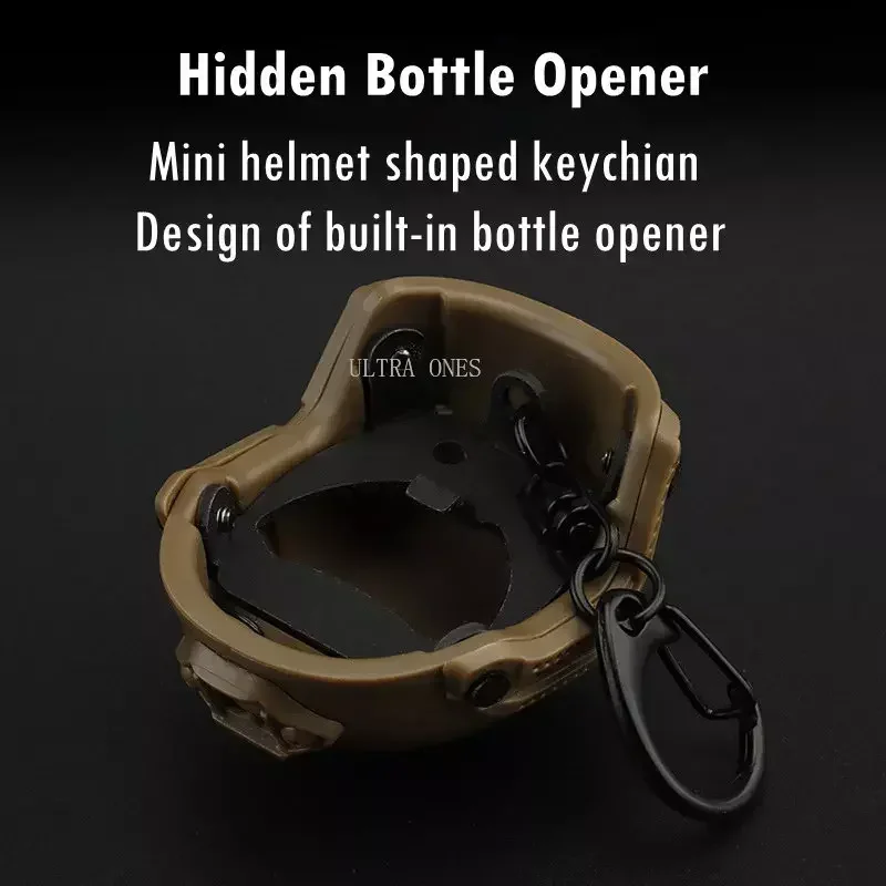 Llavero táctico mini casco abridor de botellas portátil - imagen 4