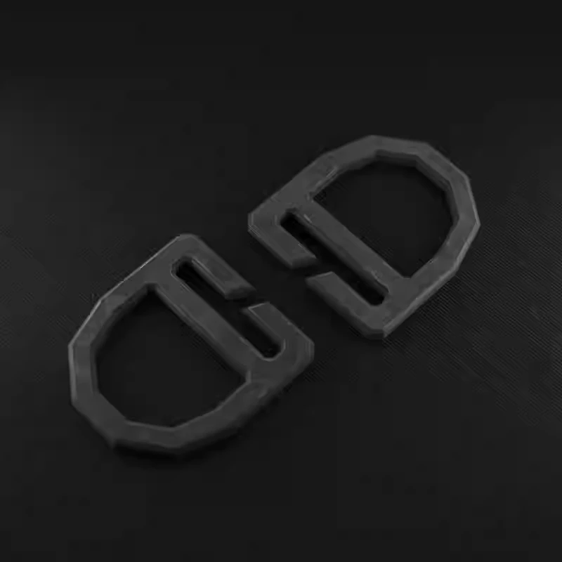 Hebilla D fibra de carbono ligera resistente para bolsos tácticos EDC