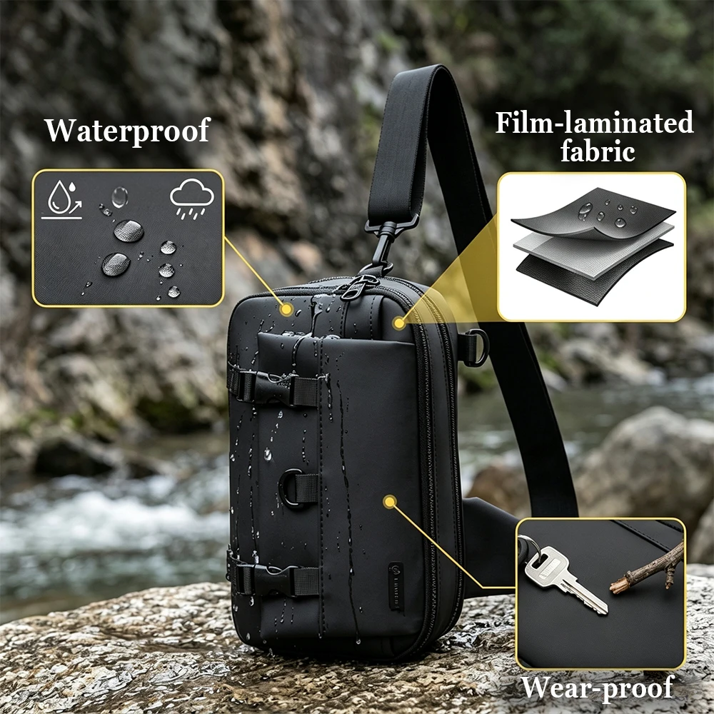 Pouch táctico cruzado para transporte oculto de pistola, aire libre - imagen 3