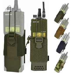 Bolsa táctica MOLLE regulable en altura para radio grande
