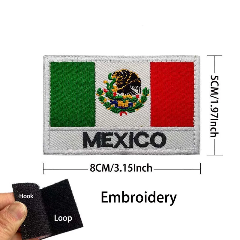 Parches bordados termoadhesivos banderas América Latina – Uso táctico - imagen 3