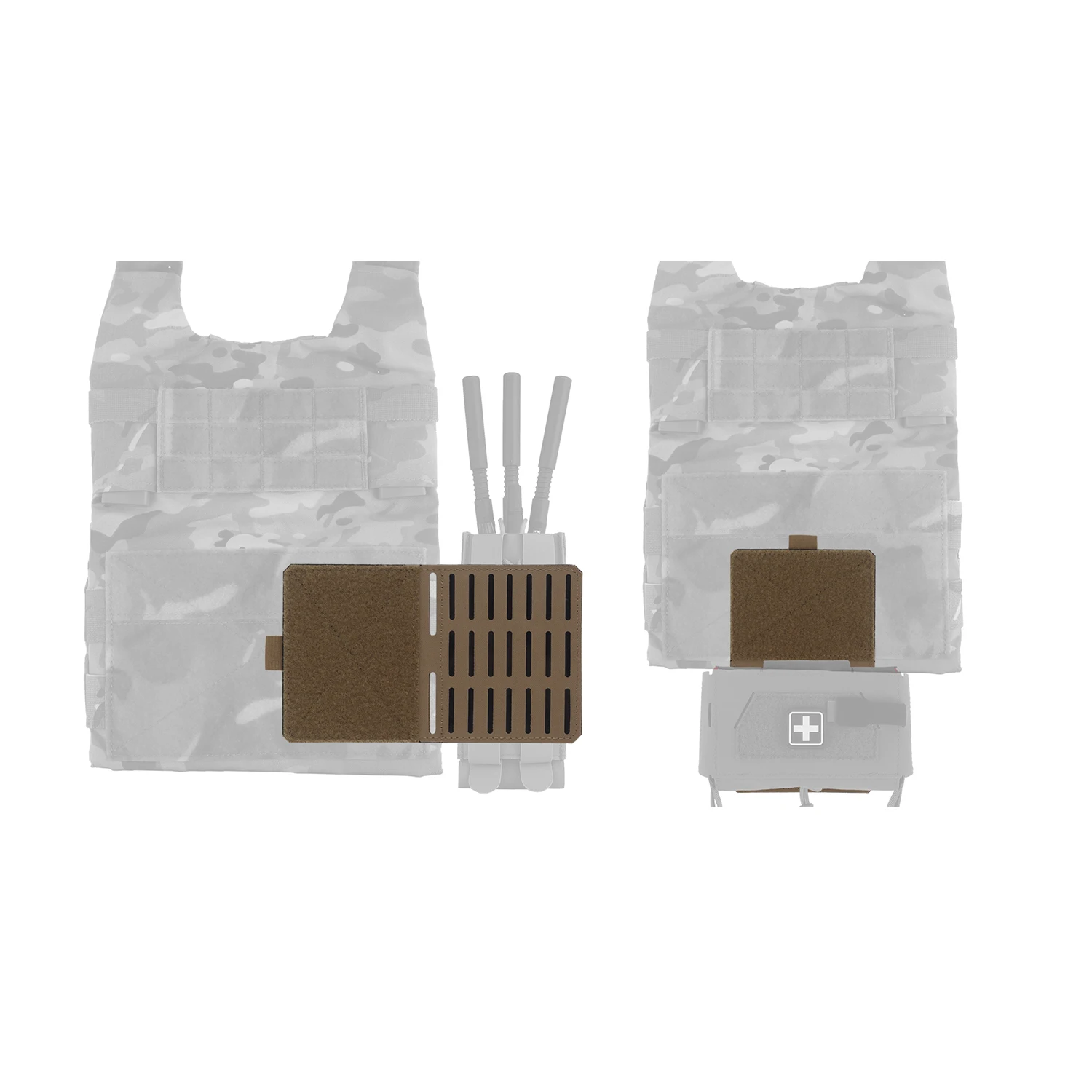 Poseidon Defense placa colgante doble cara MOLLE para portaplacas - imagen 2
