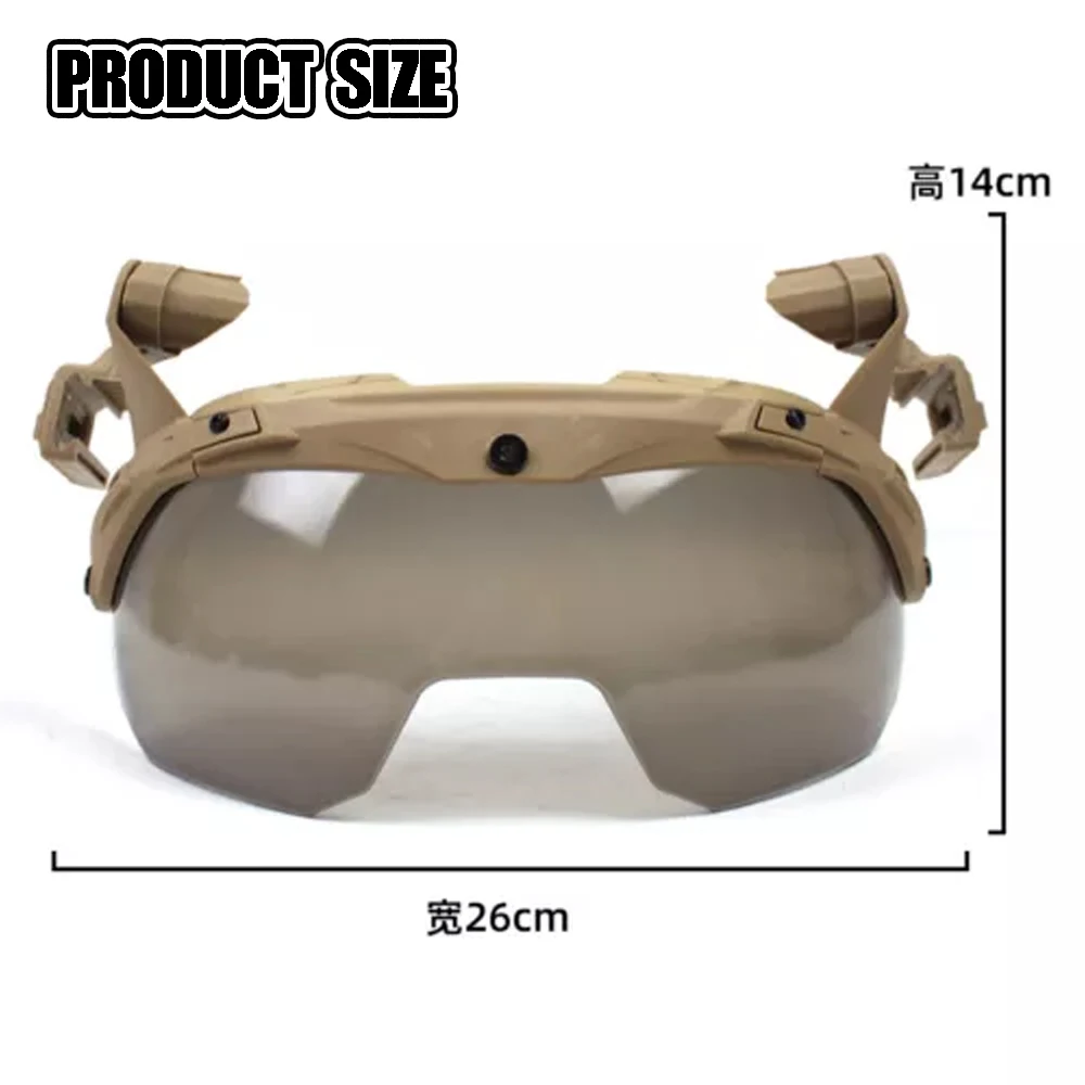 Casco táctico Wendy 3.0 con visera y gafas multitinta